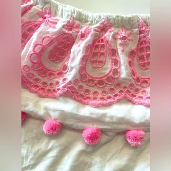 NWT Lilly Pulitzer One Shoulder Embroidered Idara Resort Top XXS - Picture 12 of 14